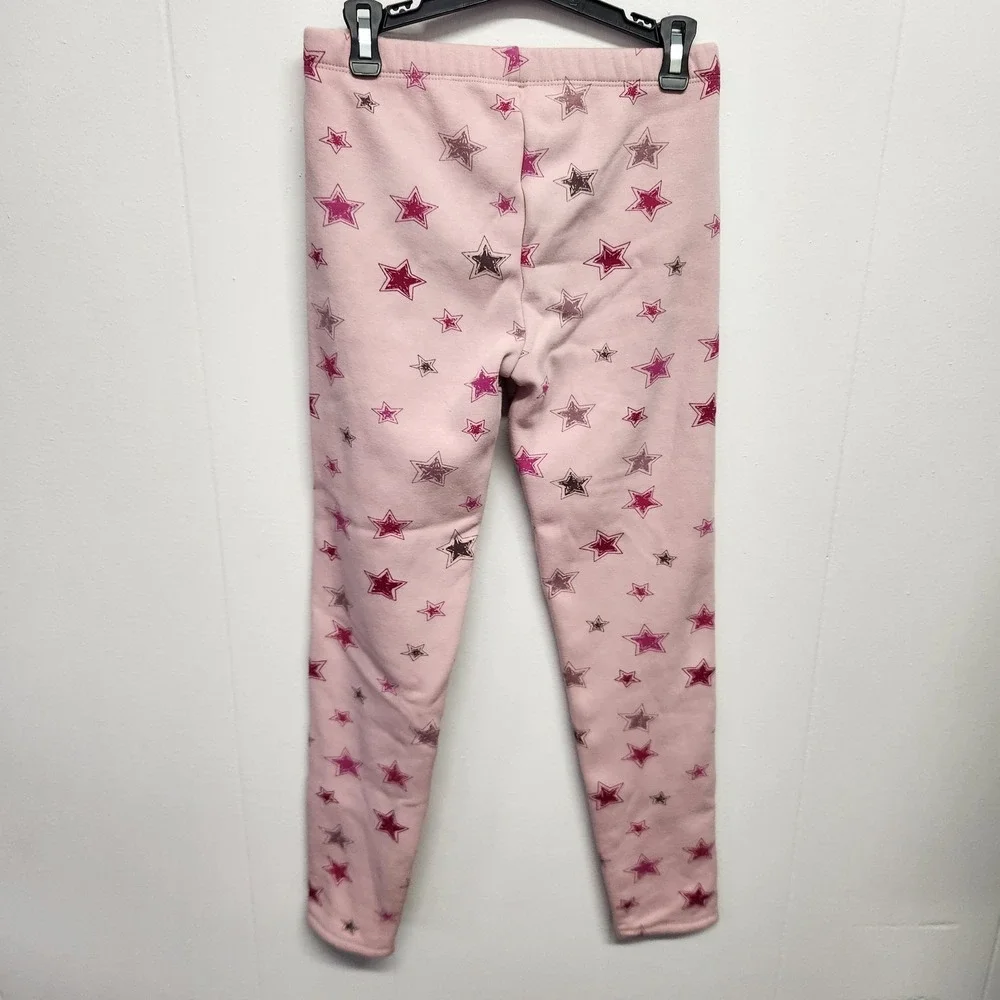 Gap Kids Pants Girls 2XL 14-15 Star Print Fleece Lined Pull‎ On Pajama Lounge